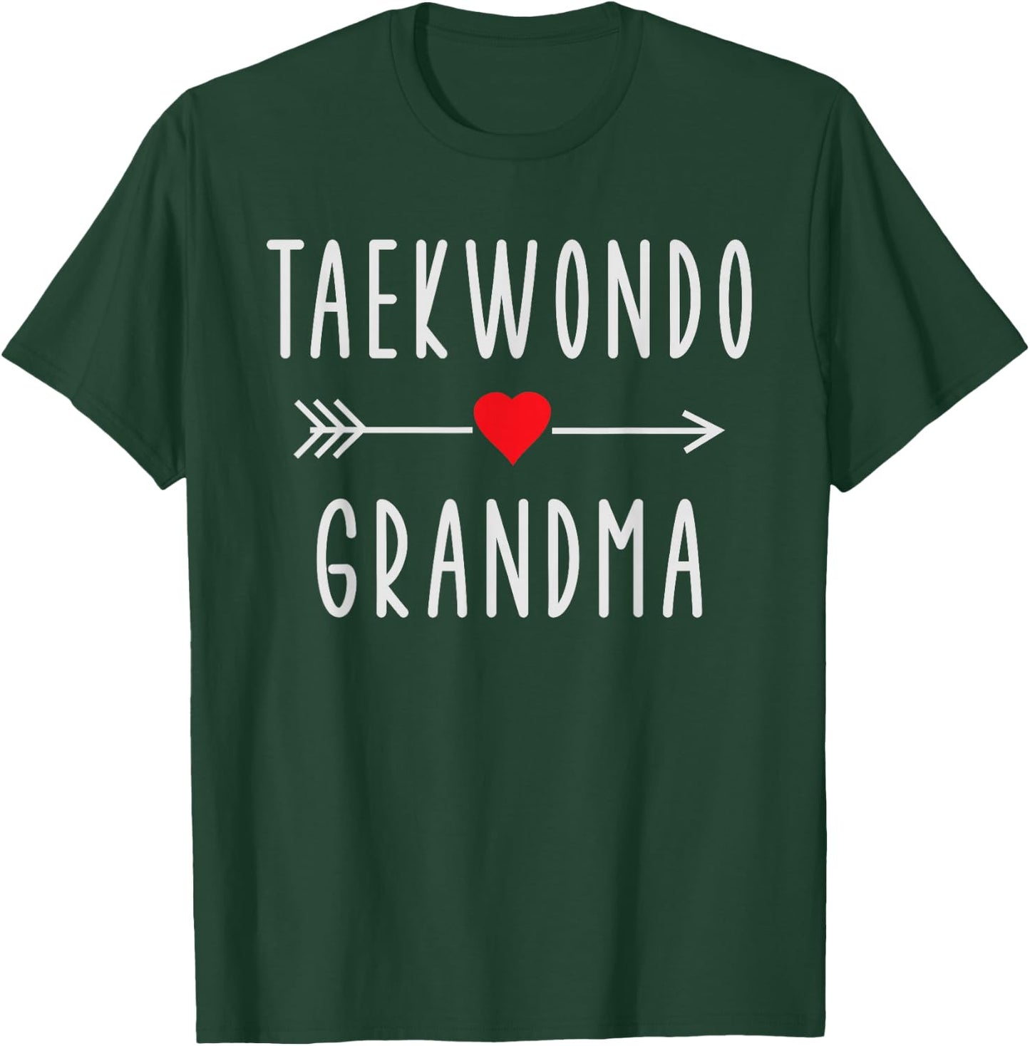 Taekwondo Grandma Funny Taekwondo Lovers Gift Grandmother T-Shirt - T-Shirt | Forest
