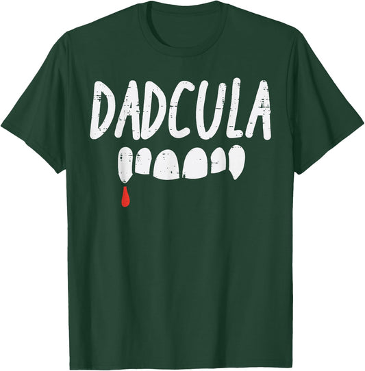 Dadcula Dad Dracula Halloween Family Matching Daddy Papa Men T-Shirt - T-Shirt | Forest