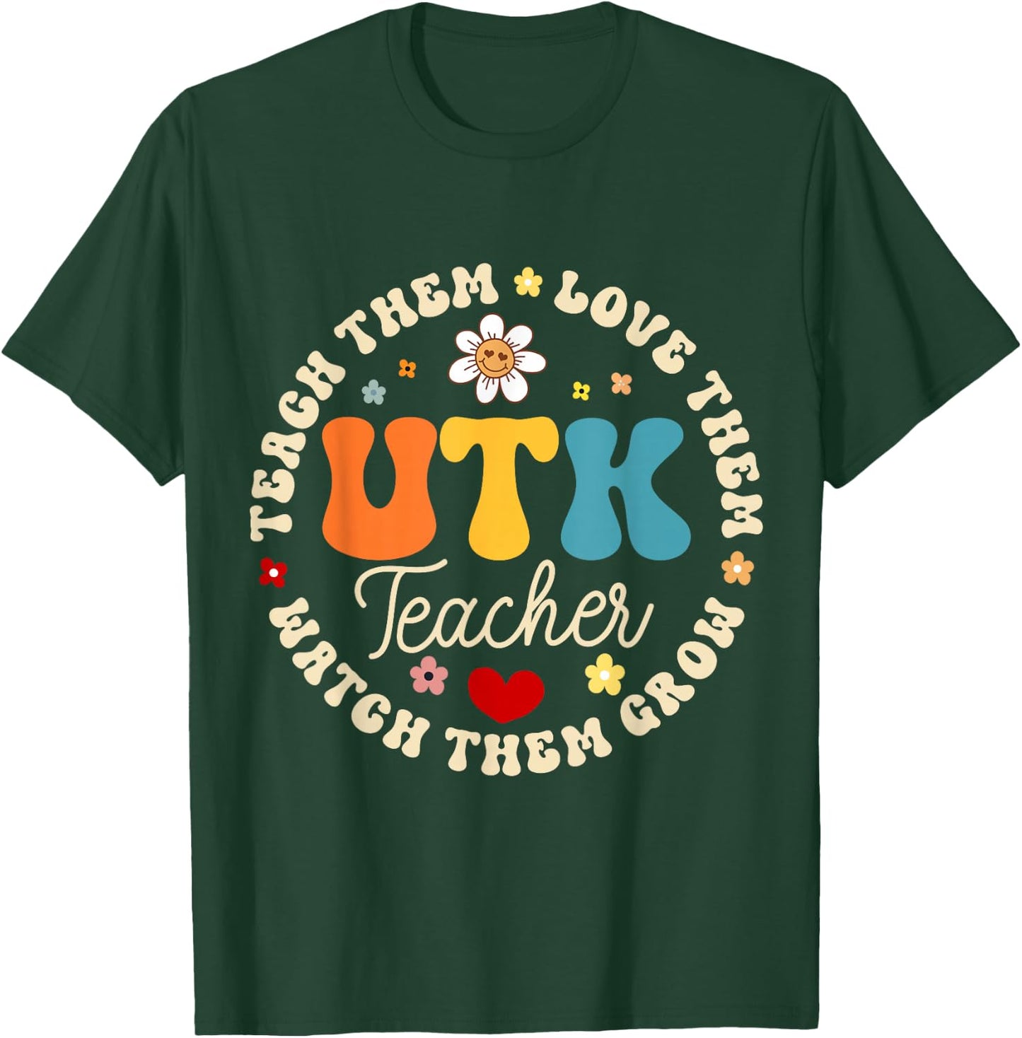 UTK Teacher Universal Transitional Kindergarten Squad T-Shirt - T-Shirt | Forest