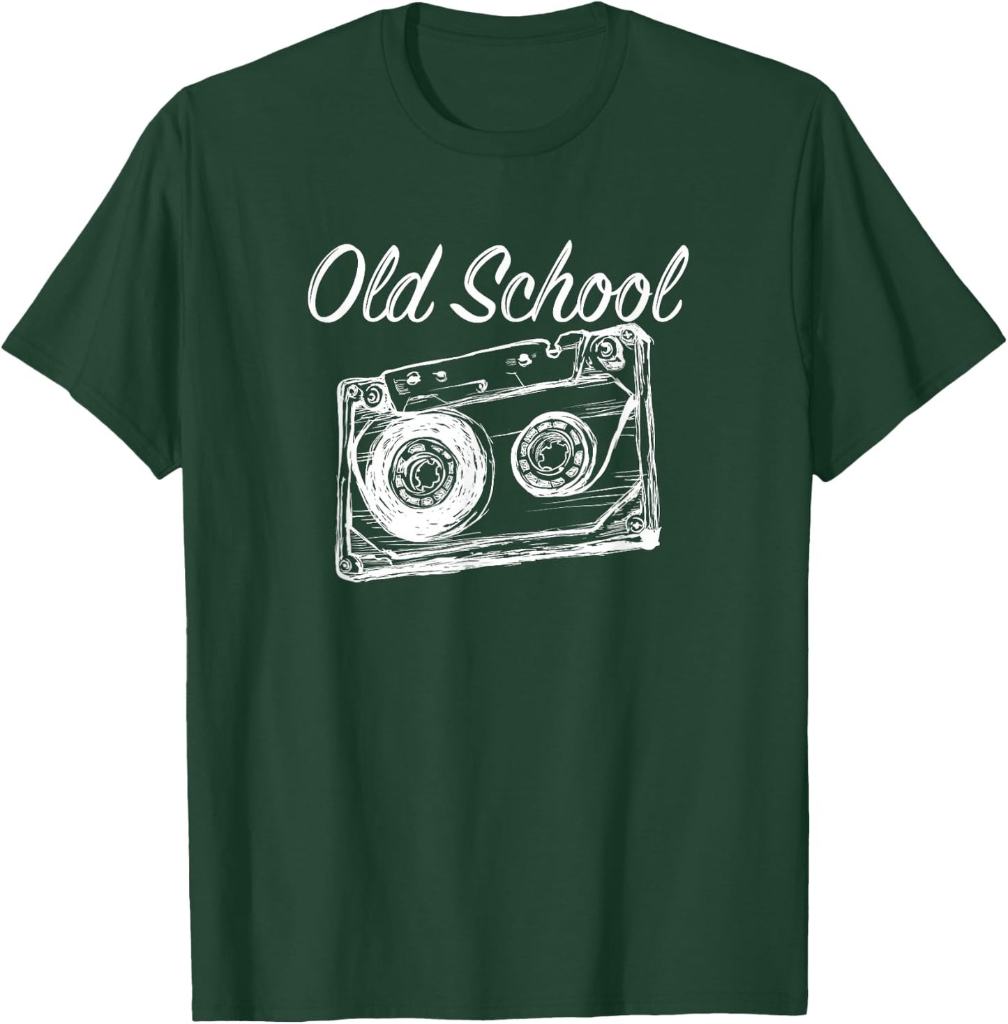 Keeping it Old School 80s 90s Retro Vintage Cassette Tape T-Shirt - T-Shirt | Forest