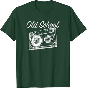 Keeping it Old School 80s 90s Retro Vintage Cassette Tape T-Shirt - T-Shirt | Forest