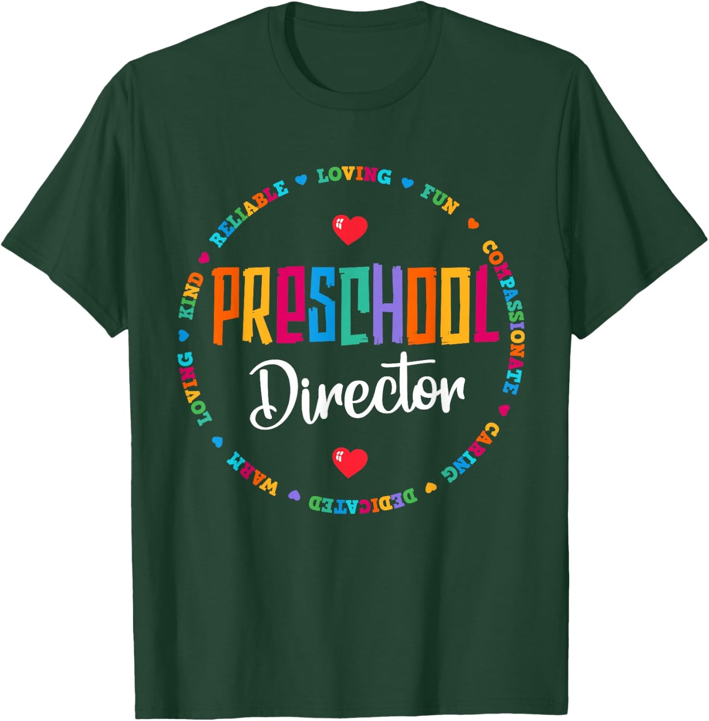 Preschool Director Back to School Daycare Appreciation Thank T-Shirt - T-Shirt | Forest
