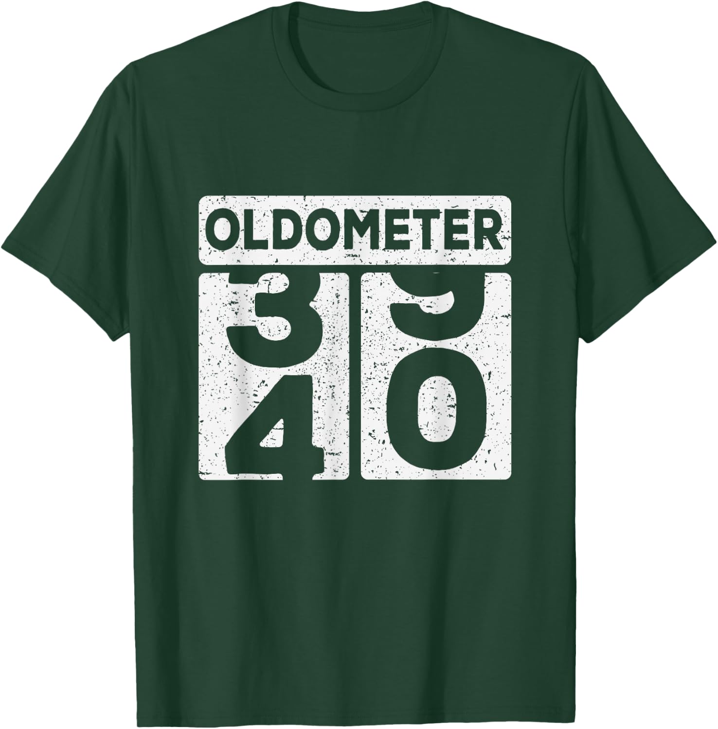 Oldometer 39 40 Funny Happy 40th Birthday Gift Men Women T-Shirt - T-Shirt | Forest