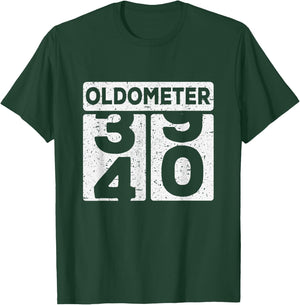 Oldometer 39 40 Funny Happy 40th Birthday Gift Men Women T-Shirt - T-Shirt | Forest
