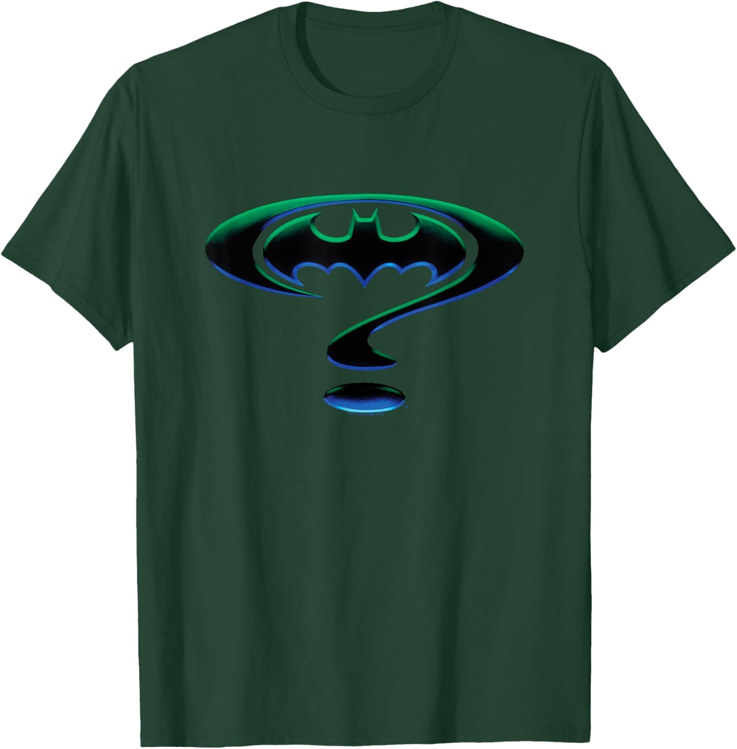 Batman Forever Question Mark Logo Small T-Shirt - T-Shirt | Forest