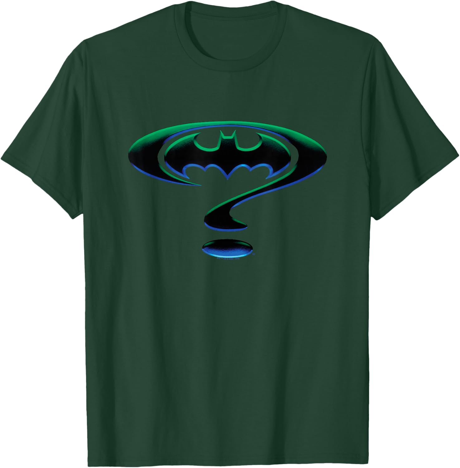 Batman Forever Question Mark Logo Small T-Shirt - T-Shirt | Forest