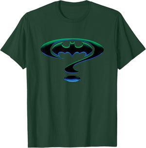 Batman Forever Question Mark Logo Small T-Shirt - T-Shirt | Forest