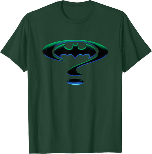 Batman Forever Question Mark Logo Small T-Shirt - T-Shirt | Forest