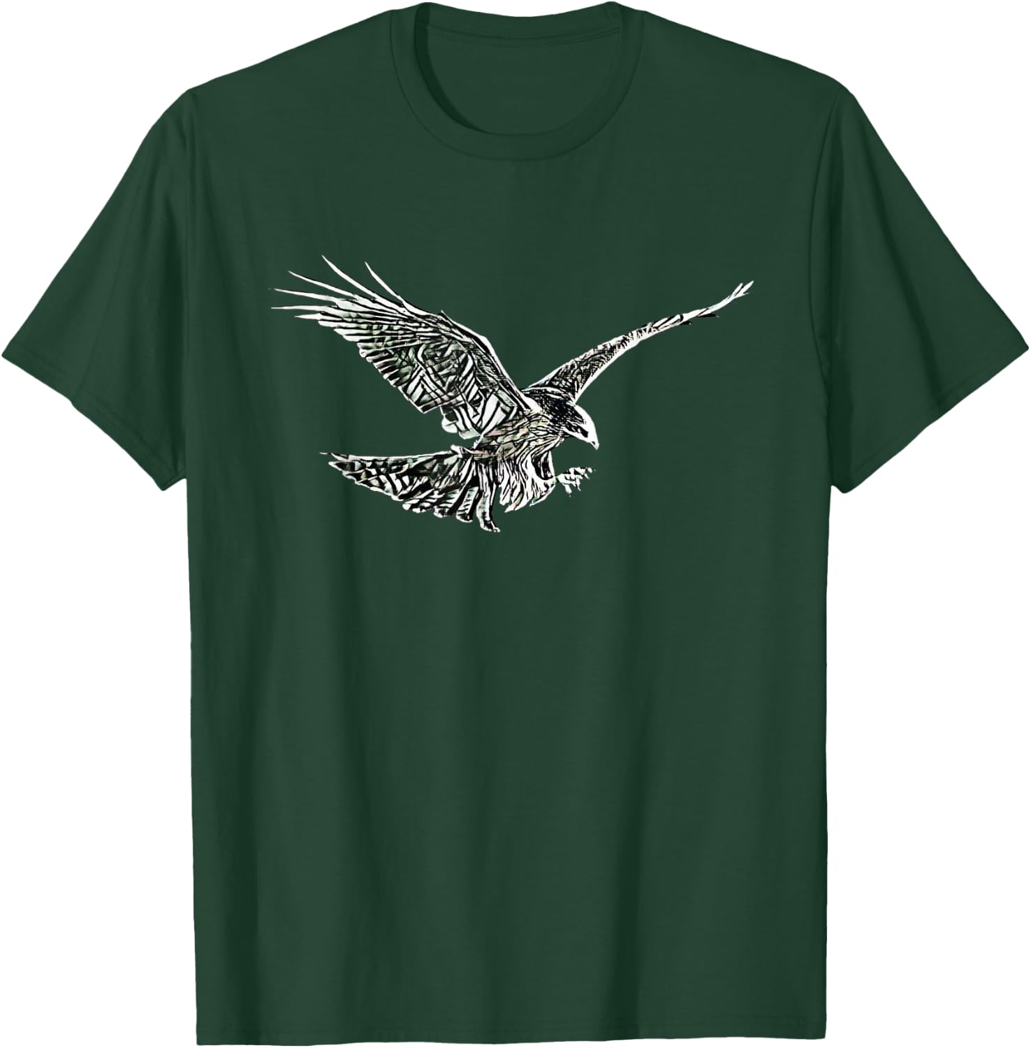 Hawk Motif Bird of Prey Falcon T-Shirt - T-Shirt | Forest
