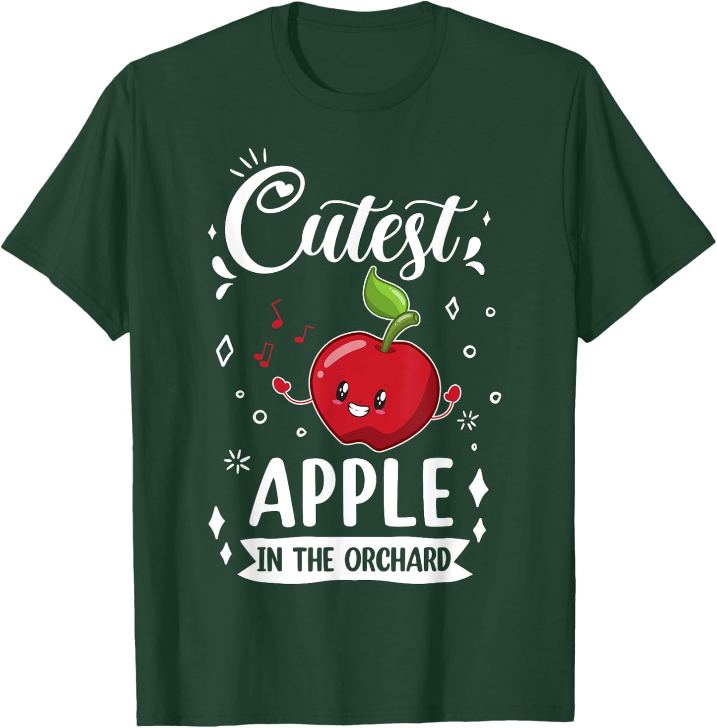Funny Cutest Apple In The Orchard Apple Picking Kids T-Shirt - T-Shirt | Forest