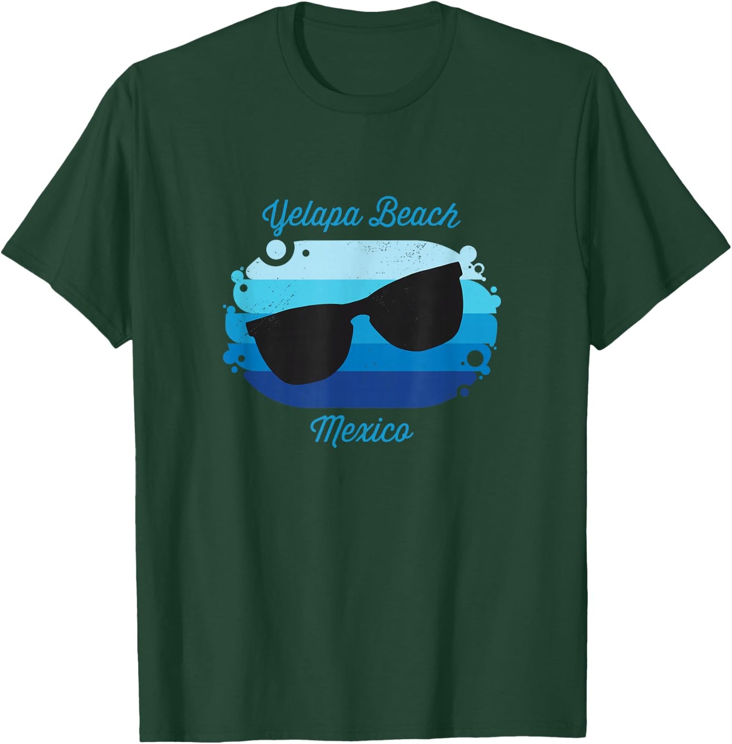Yelapa Beach Mexico Souvenir Nautical Surfer Graphic T-Shirt - T-Shirt | Forest