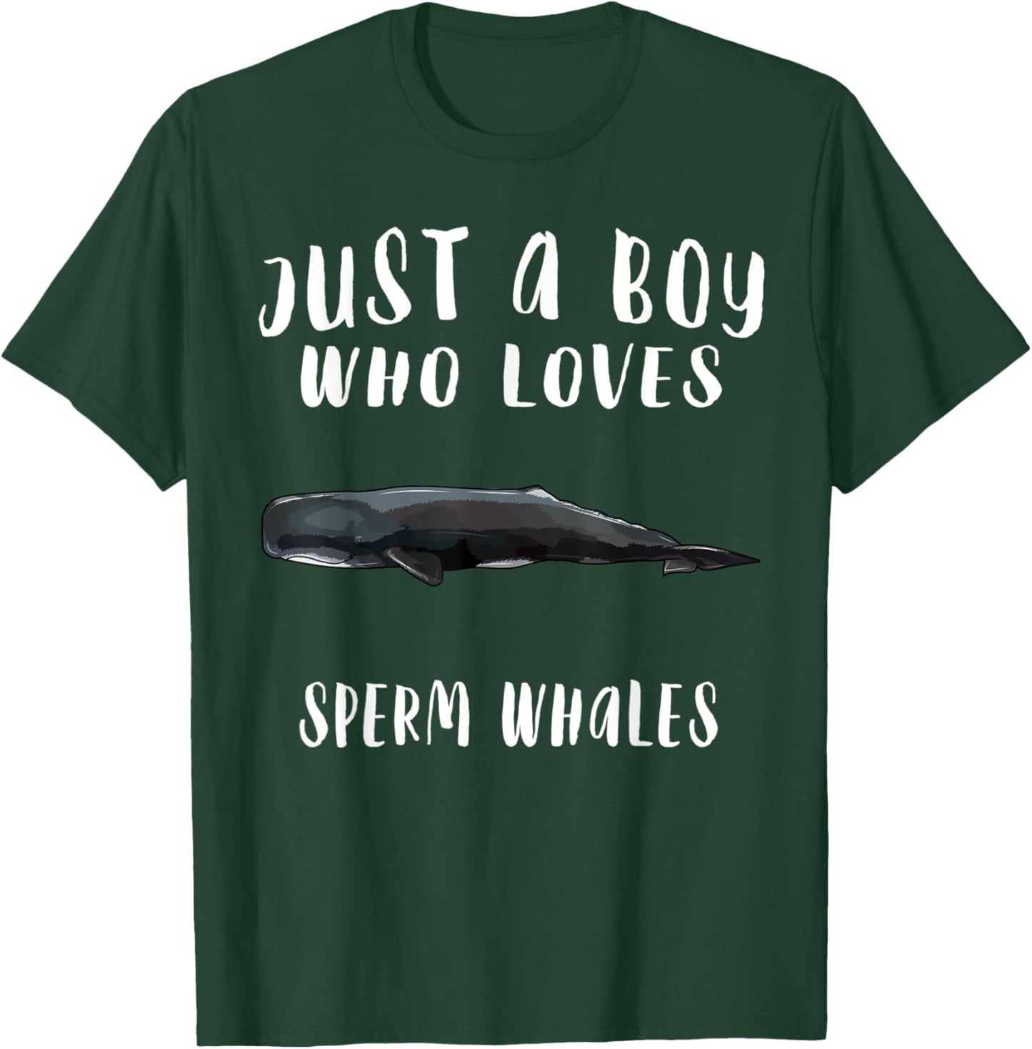 Im Just A Boy Who Loves Sperm Whale Lover Gift T-Shirt - T-Shirt | Forest