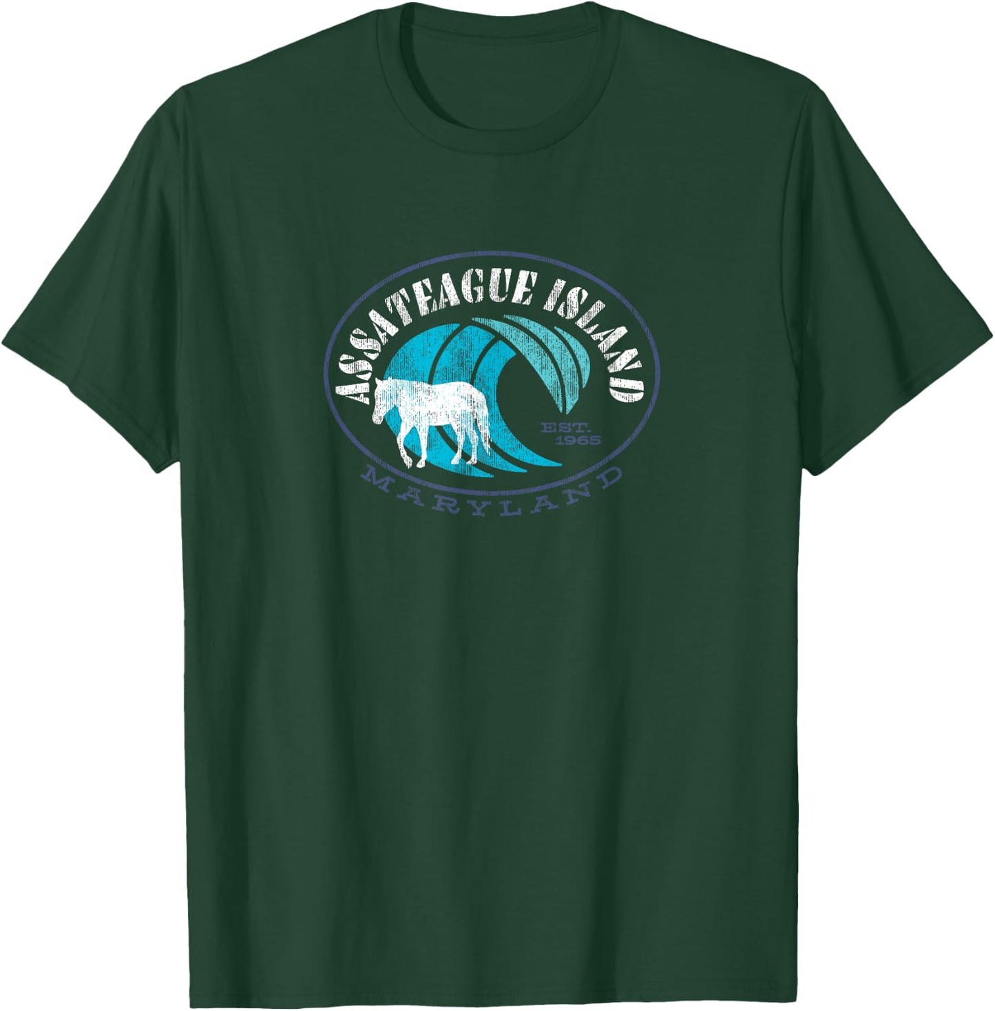 Assateague Island Wild Horse Pony Ponies T-Shirt - T-Shirt | Forest