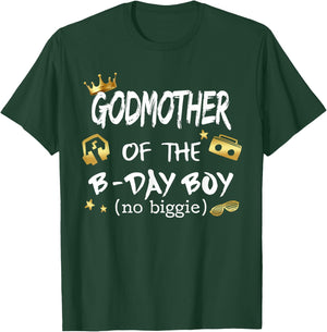 Godmother Of The Notorious One Old School 1st Birthday T-Shirt - T-Shirt | Forest