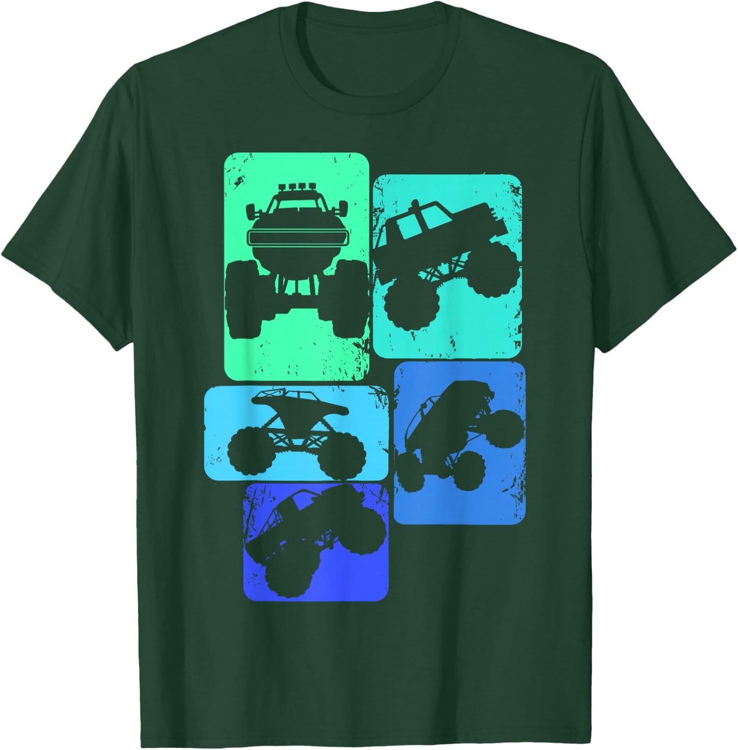 Monster Truck Boys Kids T-Shirt - T-Shirt | Forest