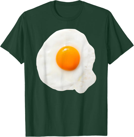 Fried Egg Costume Halloween Yolk Breakfast Food Gift Men Boy T-Shirt - T-Shirt | Forest