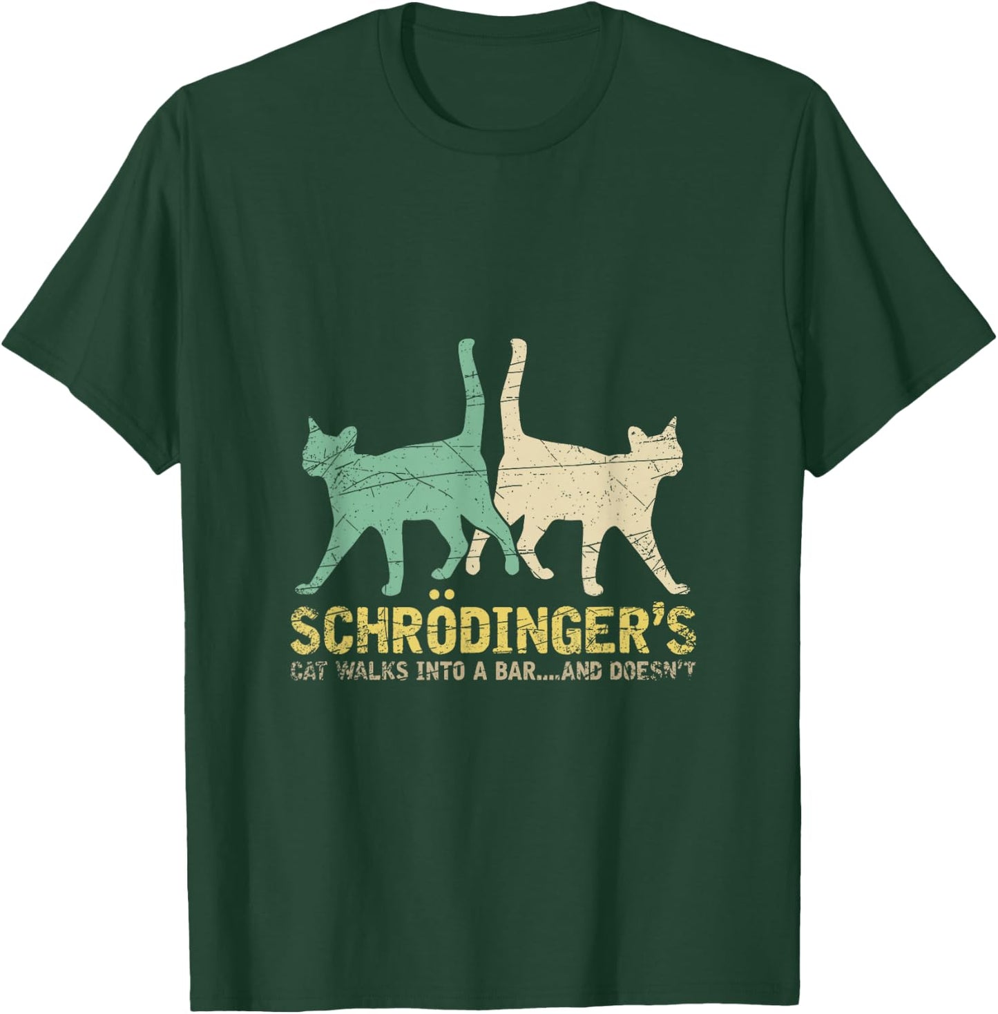 Schrodingers Cat Physics T-Shirt - T-Shirt | Forest