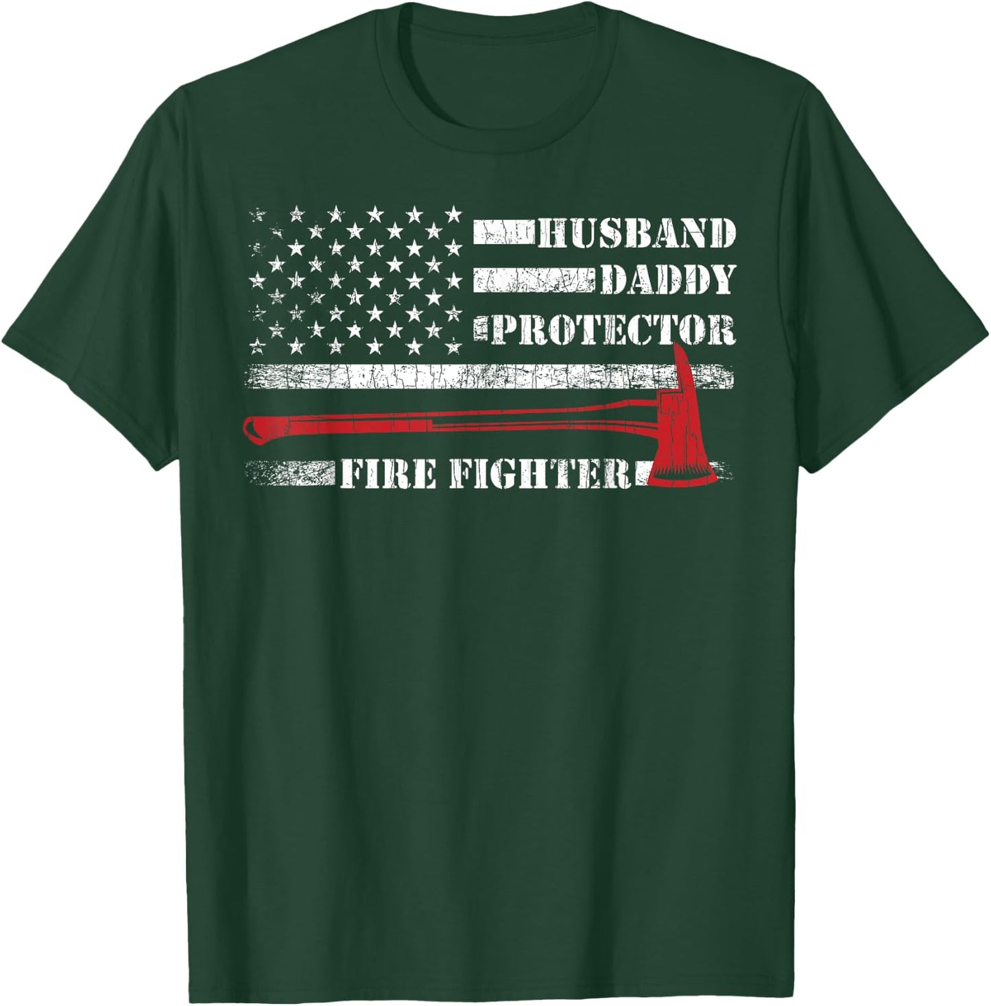 Firefighter Funny Firemen Fire Truck Graphic T-Shirt - T-Shirt | Forest
