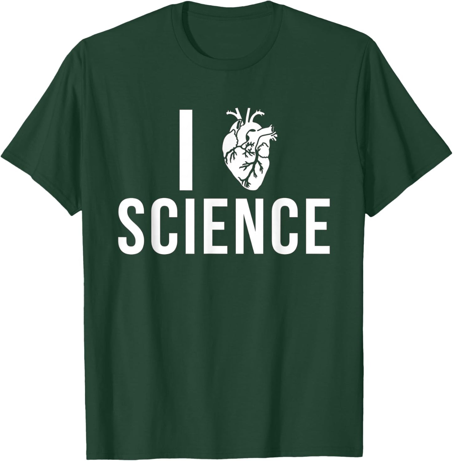 I love Science funny heart T-Shirt - T-Shirt | Forest