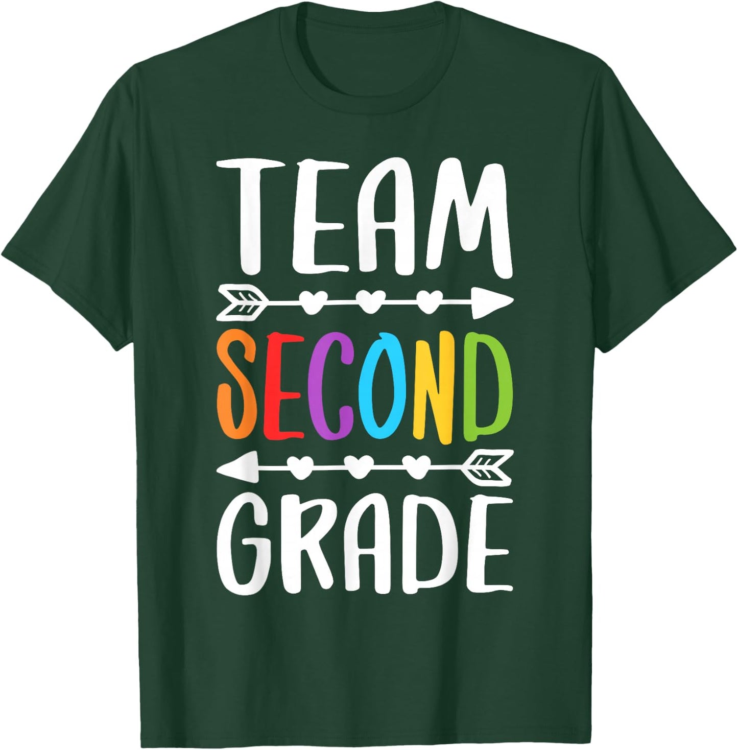 Team Second Grade Shirt 2nd Grade Teacher Boy Girl Student T-Shirt - T-Shirt | Forest