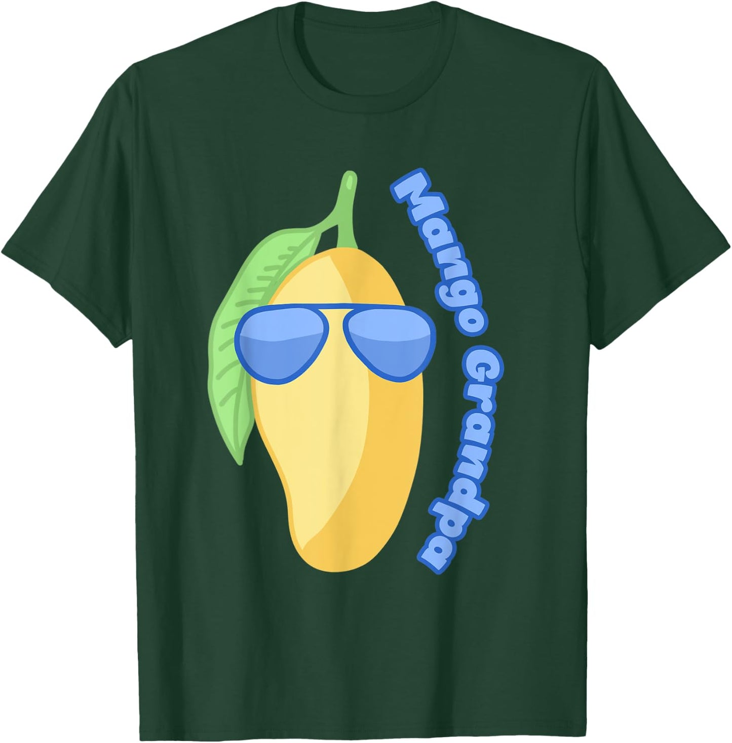 Mango Grandpa Family Fruit Art In Sunglasses For Summer T-Shirt - T-Shirt | Forest