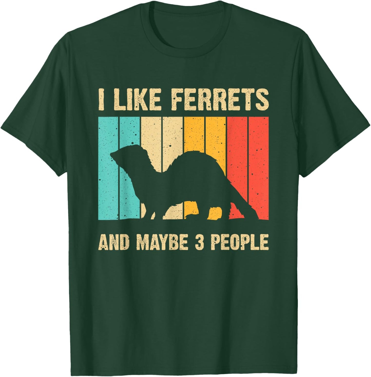 Funny Ferret Design Women Ferret Lover Introvert T-Shirt - T-Shirt | Forest
