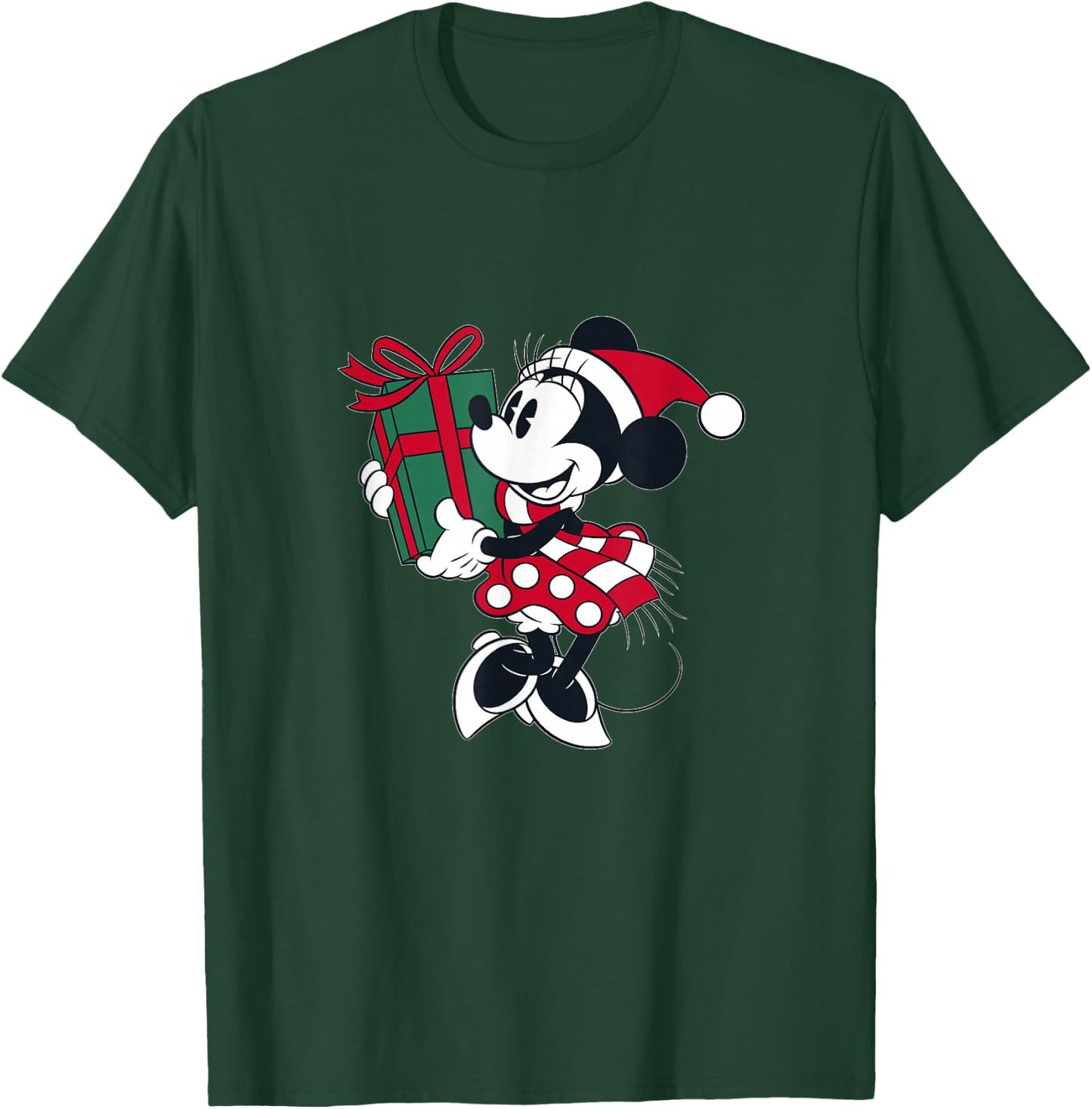 Disney Minnie Mouse Gift Holiday T-Shirt - T-Shirt | Forest