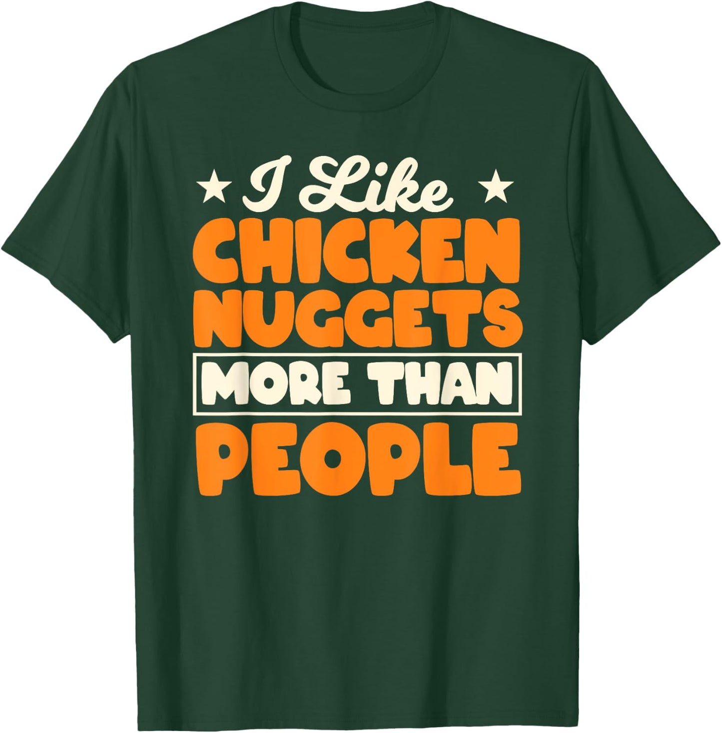 Chicken Nugget Lovers Fast Food Nug Eaters T-Shirt - T-Shirt | Forest