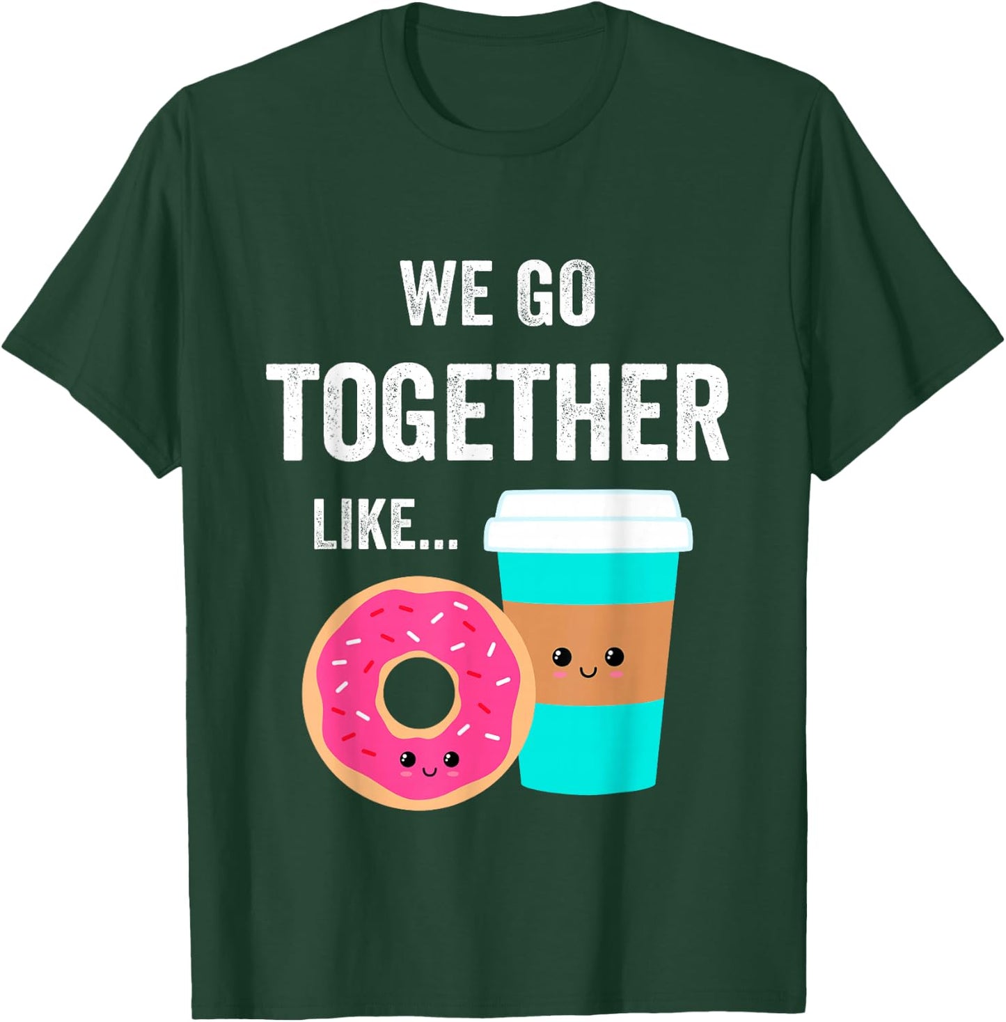 BFFs for Teen Girls Matching PJs Besties Coffee and Donut T-Shirt - T-Shirt | Forest