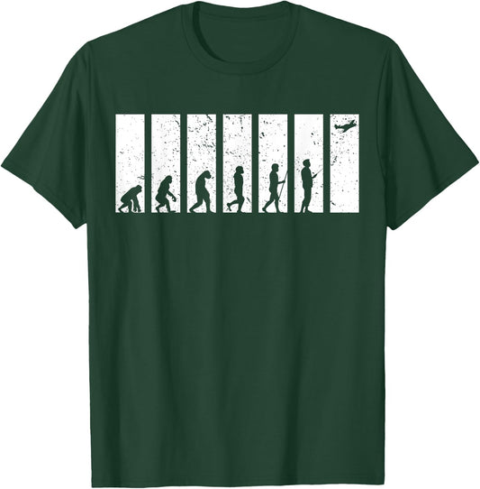 Evolution Model Flying Funny RC Airplane Aviator Gifts T-Shirt - T-Shirt | Forest