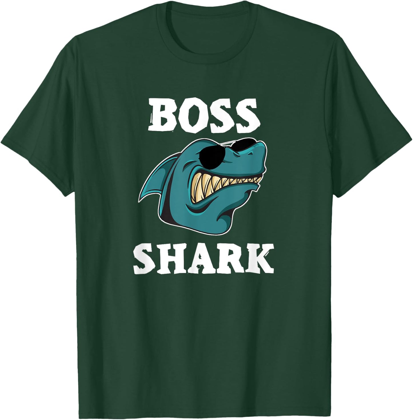 Boss Shark Doo Mommy Daddy Matching Family Bossy T-Shirt - T-Shirt | Forest
