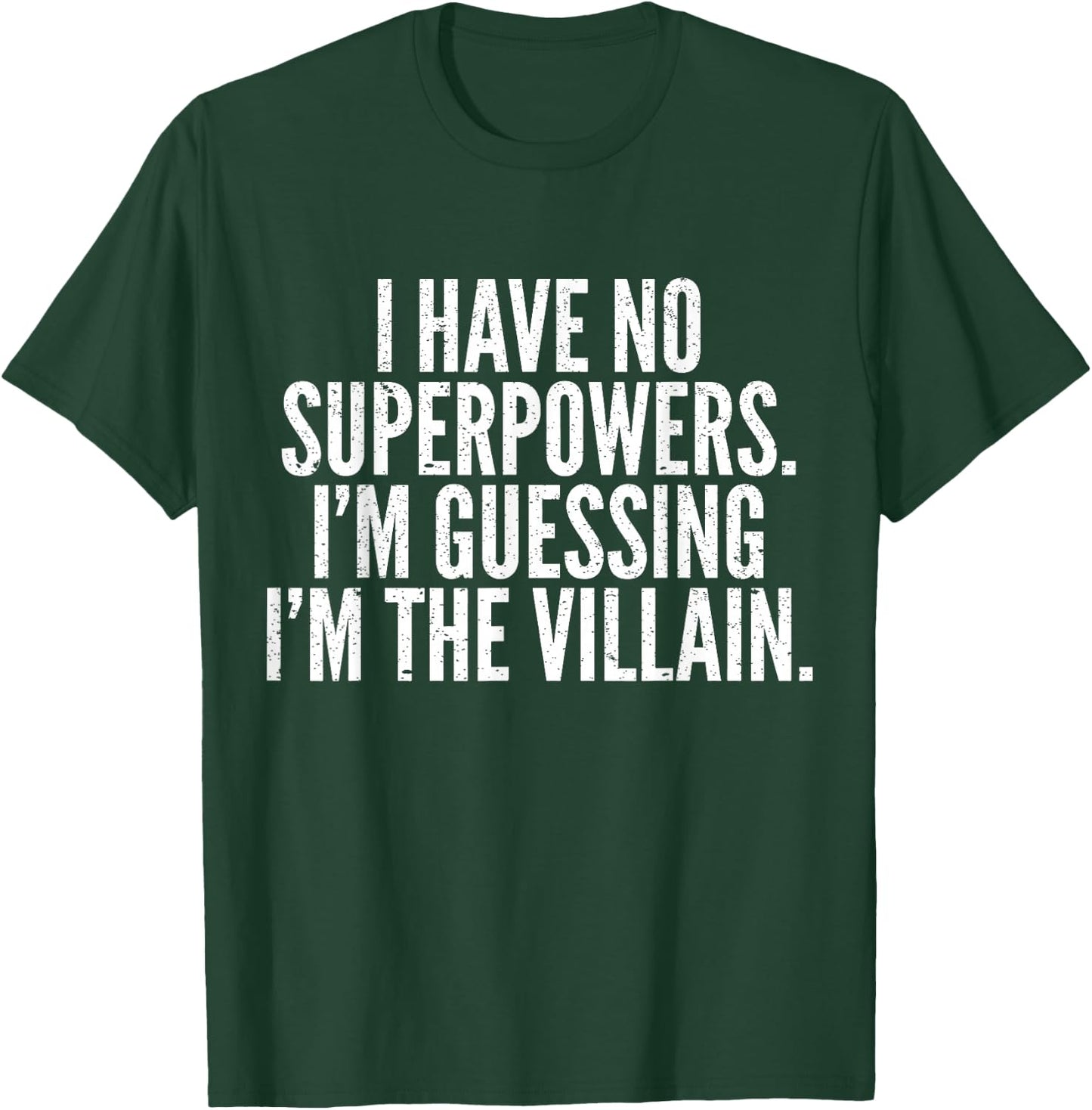 Superhero Villain Funny Hero Comic Nerds & Geeks T-Shirt - T-Shirt | Forest