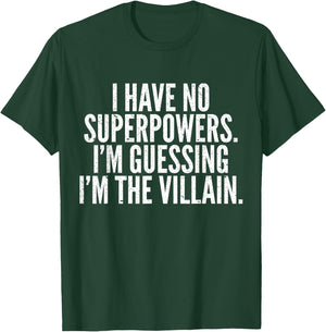 Superhero Villain Funny Hero Comic Nerds & Geeks T-Shirt - T-Shirt | Forest