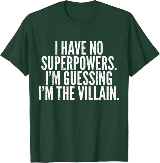 Superhero Villain Funny Hero Comic Nerds & Geeks T-Shirt - T-Shirt | Forest
