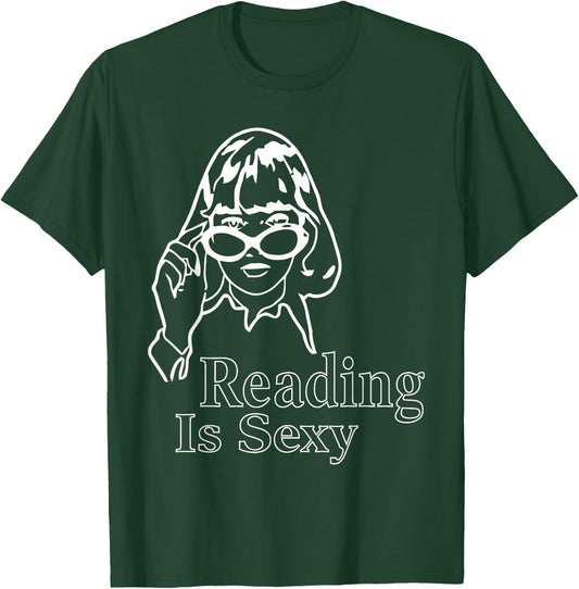 I Love Reading Bookish Abibliophobia Reading is Sexy T-Shirt - T-Shirt | Forest