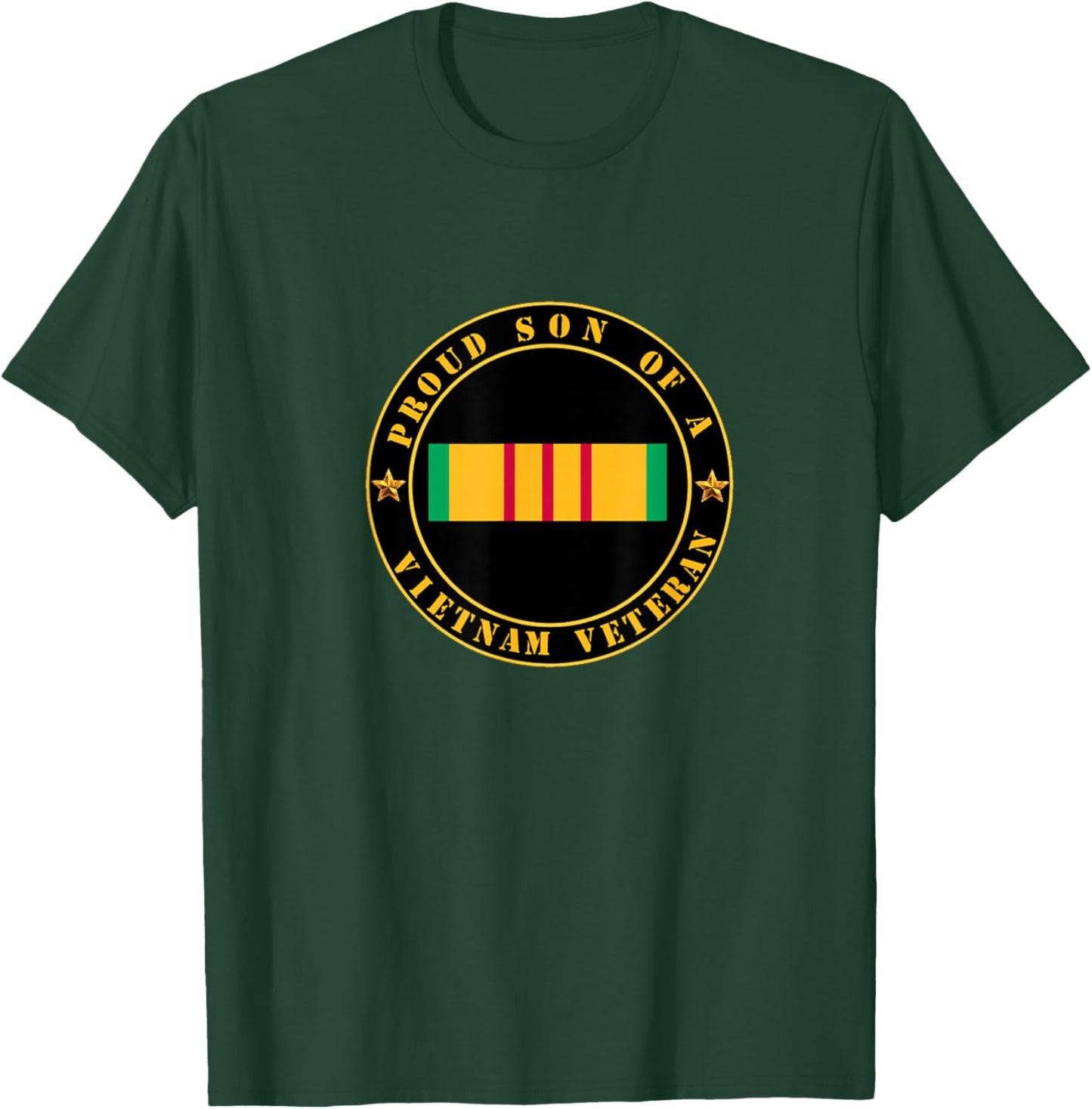 Proud Son of a Vietnam Veteran necklace - Viet Vet army T-Shirt - T-Shirt | Forest