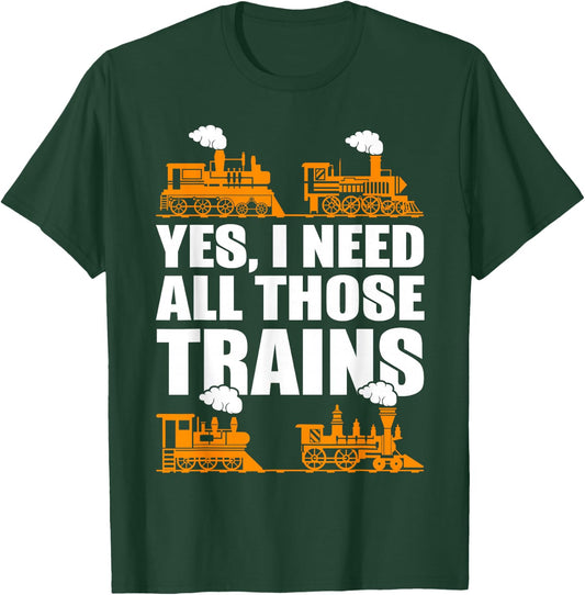 Train Collector Funny Model Train Small T-Shirt - T-Shirt | Forest