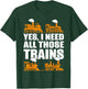 Train Collector Funny Model Train Small T-Shirt - T-Shirt | Forest