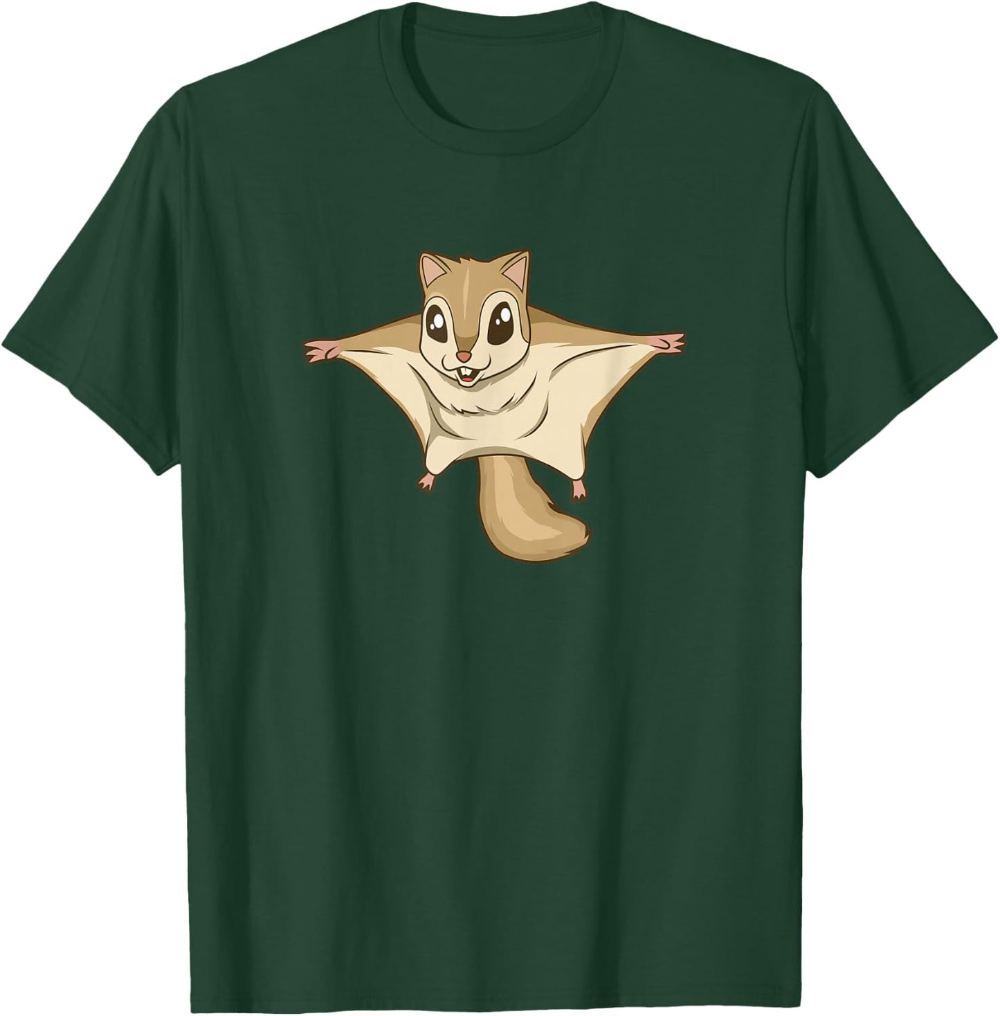 Kawaii Flying Squirrel T-Shirt - T-Shirt | Forest