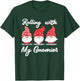 Rolling with My Gnomies Friends Christmas Gnome T-Shirt - T-Shirt | Forest