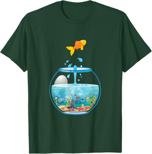 Cool Fishkeeper Aquarist Goldfish Fish Bowl T-Shirt - T-Shirt | Forest