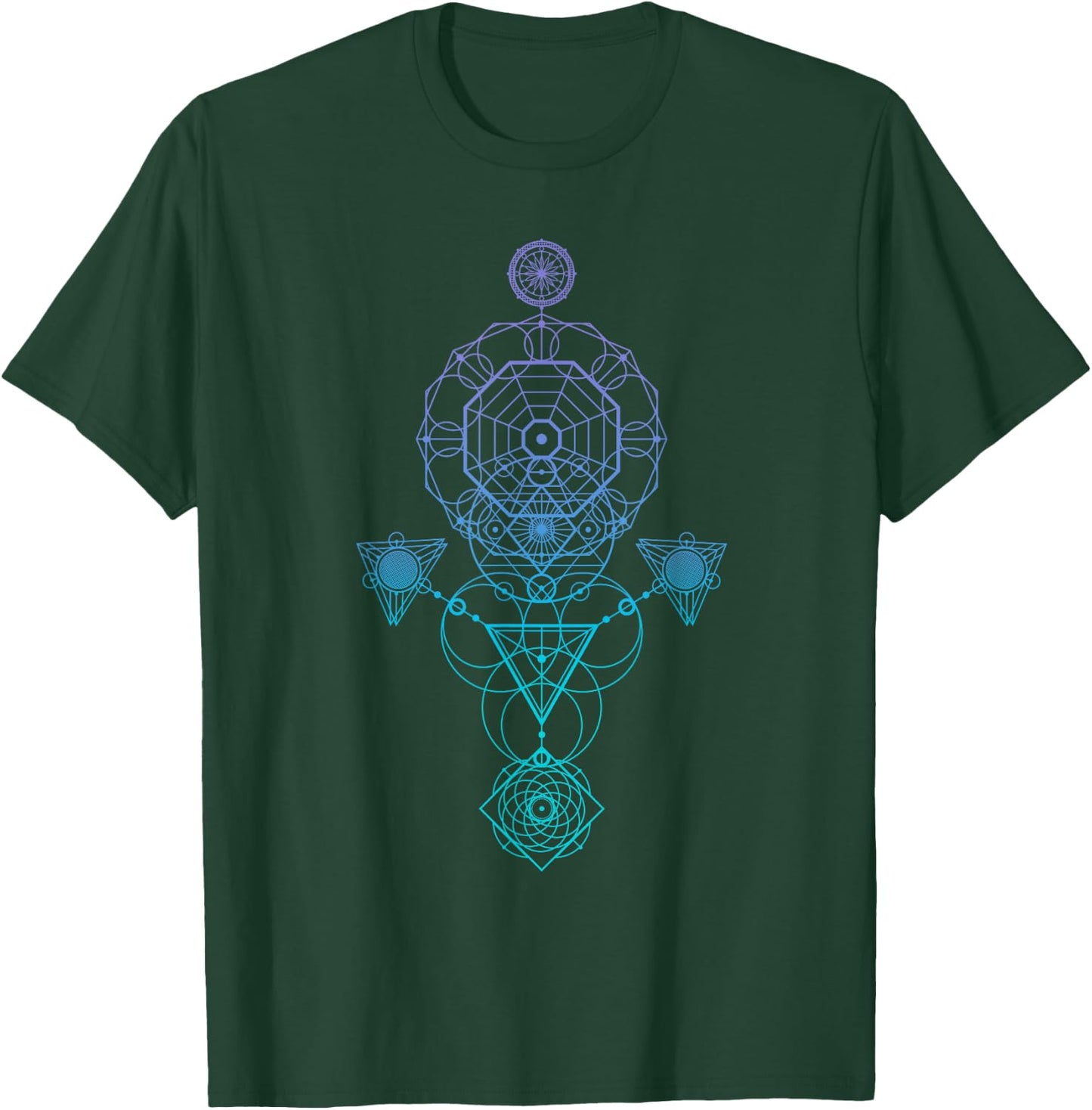 Starseed Activation Sacred Geometry T-Shirt - T-Shirt | Forest