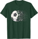 Soccer Ball Graphic Women Girls Soccer Heart Soccer Player T-Shirt - T-Shirt | Forest