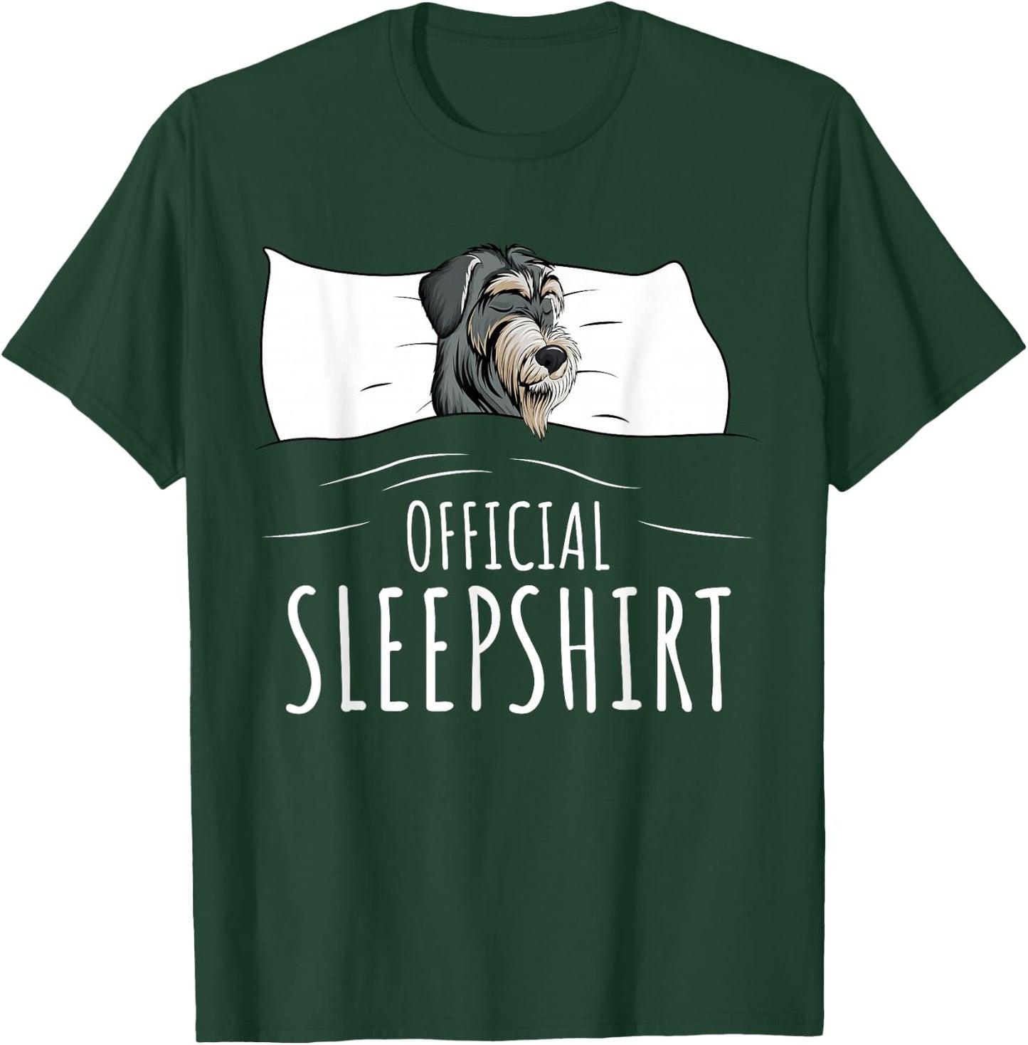 Miniature Schnauzer Pajama Official Sleepshirt T-Shirt - T-Shirt | Forest