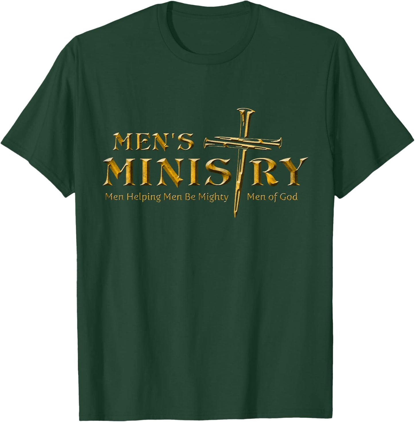 Men's Ministry, Men Helping Men, Iron Sharpens Men Of God T-Shirt - T-Shirt | Forest