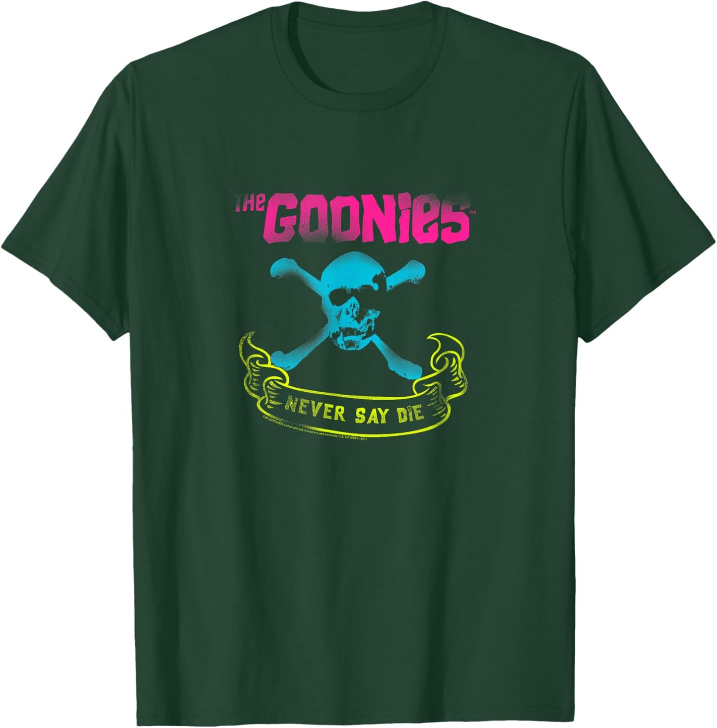 The Goonies Neon Never Say Die Spray Paint Movie T-Shirt - T-Shirt | Forest