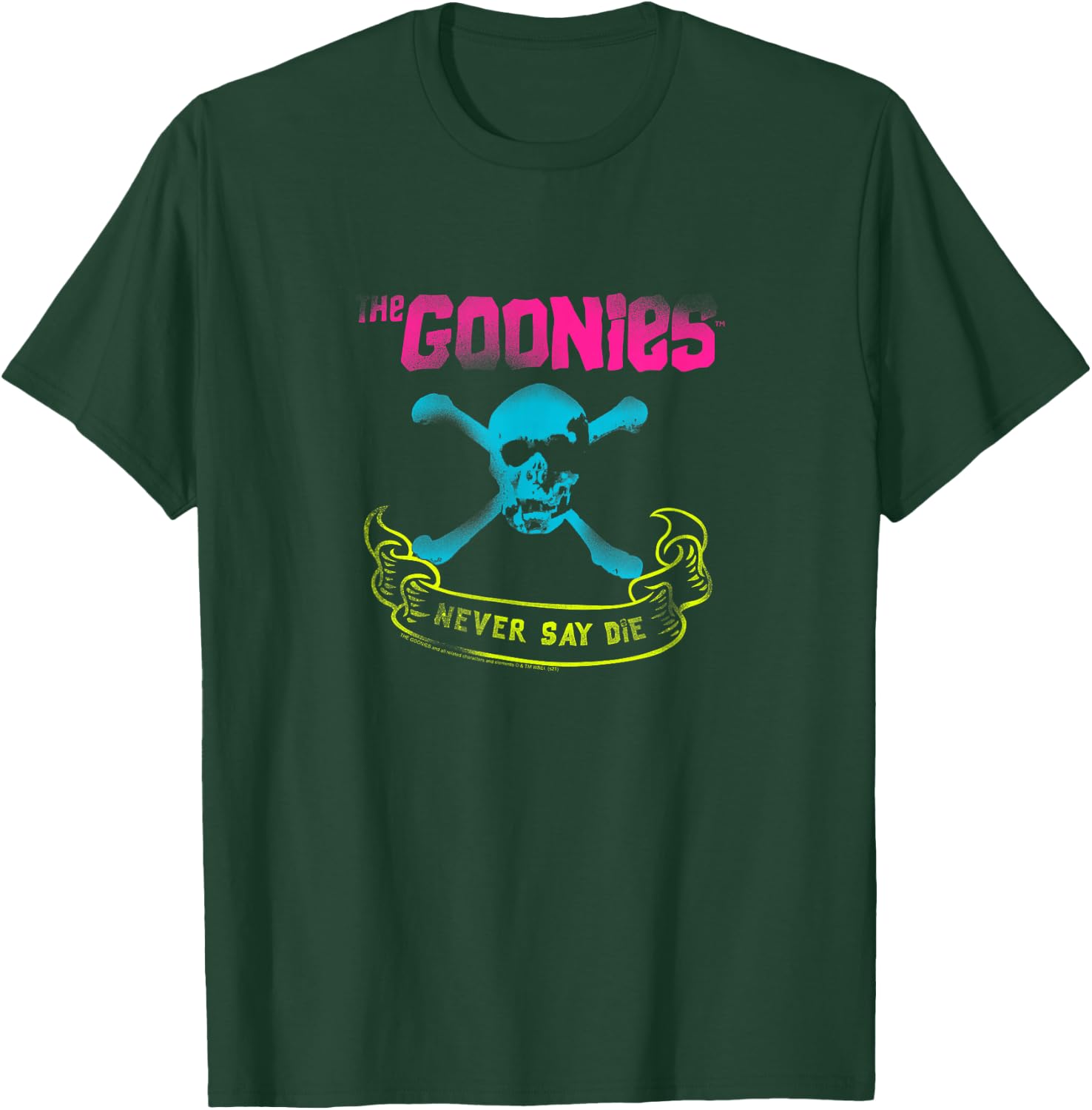 The Goonies Neon Never Say Die Spray Paint Movie T-Shirt - T-Shirt | Forest
