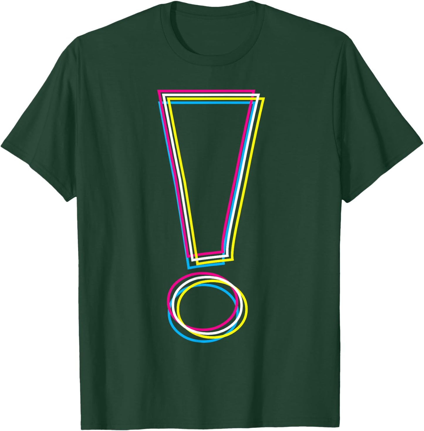 CMYK(W) Graphic Exclamation Point T-Shirt - T-Shirt | Forest