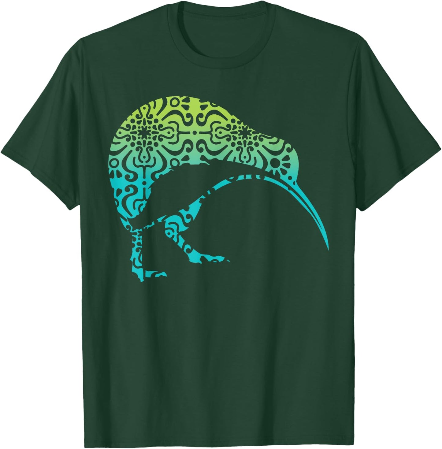 Maori Kiwi Tribal Aboriginal New Zealand Bird Art Birds T-Shirt - T-Shirt | Forest