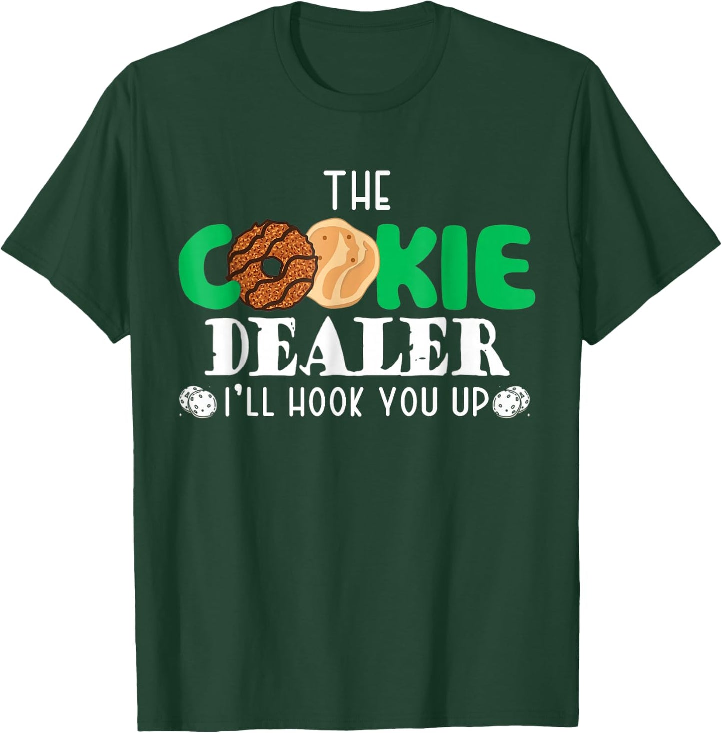 Cookie Dealer Family Matching Birthday Apparel Black Girls' Birthday T-Shirt - T-Shirt | Forest